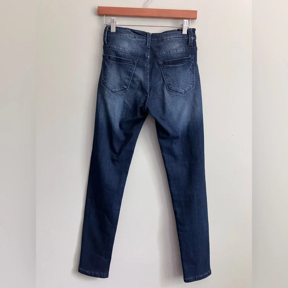 KANCAN Estilo Mid Rise Dark Wash Skinny Jeans Size 25 - Picture 5 of 10